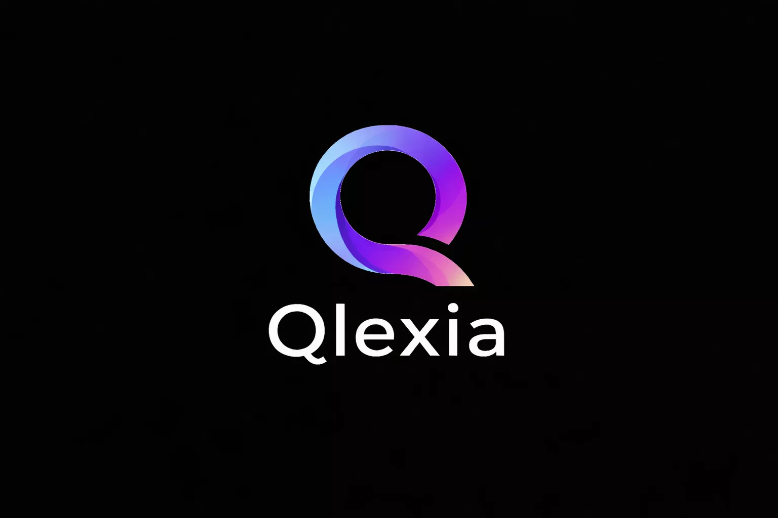 Qlexia logo and text on black background by Subhra Prakash Mohanty as AI Artz